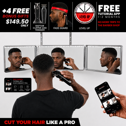 Self-Cut System 2.0 Heaven Lights LED 3-Way Mirror