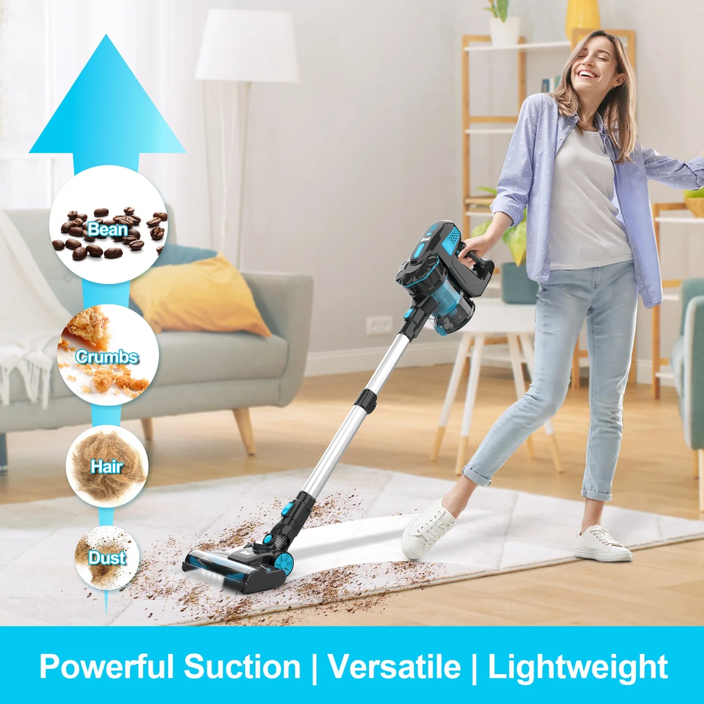 Cordless Stick Handheld Vacuum Cleaner