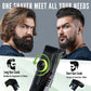 Cordless Men Beard Trimmer with Built-in Vacuum