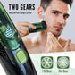 Cordless Men Beard Trimmer with Built-in Vacuum