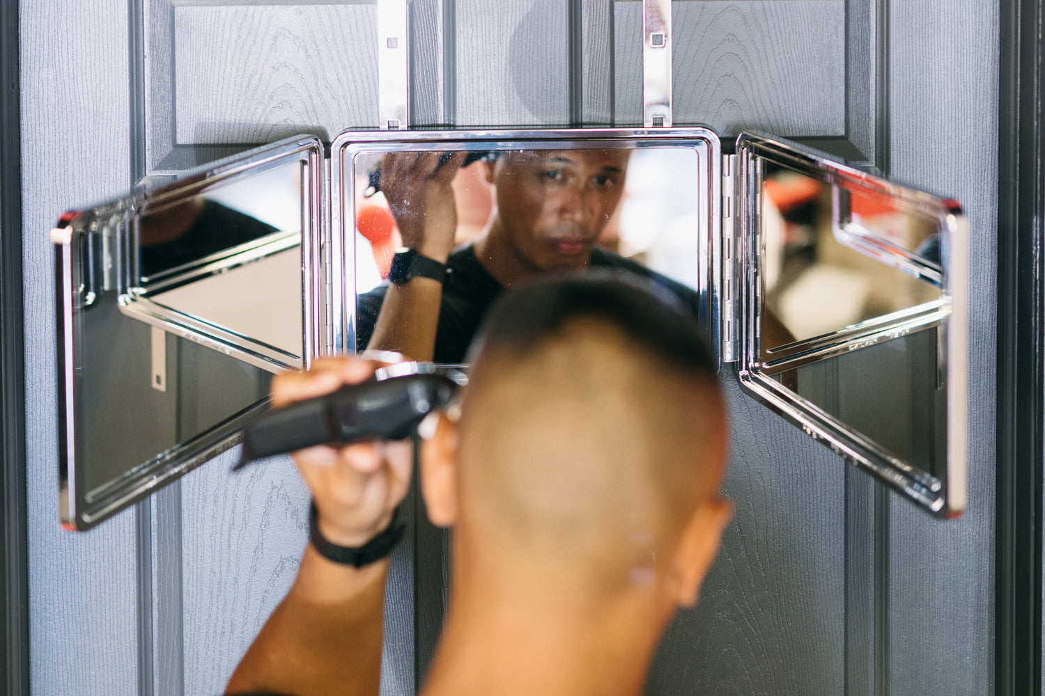 Black Lambo 3-Way Mirror, Self Cut System, Cut your Own Hair – Self Cut  System