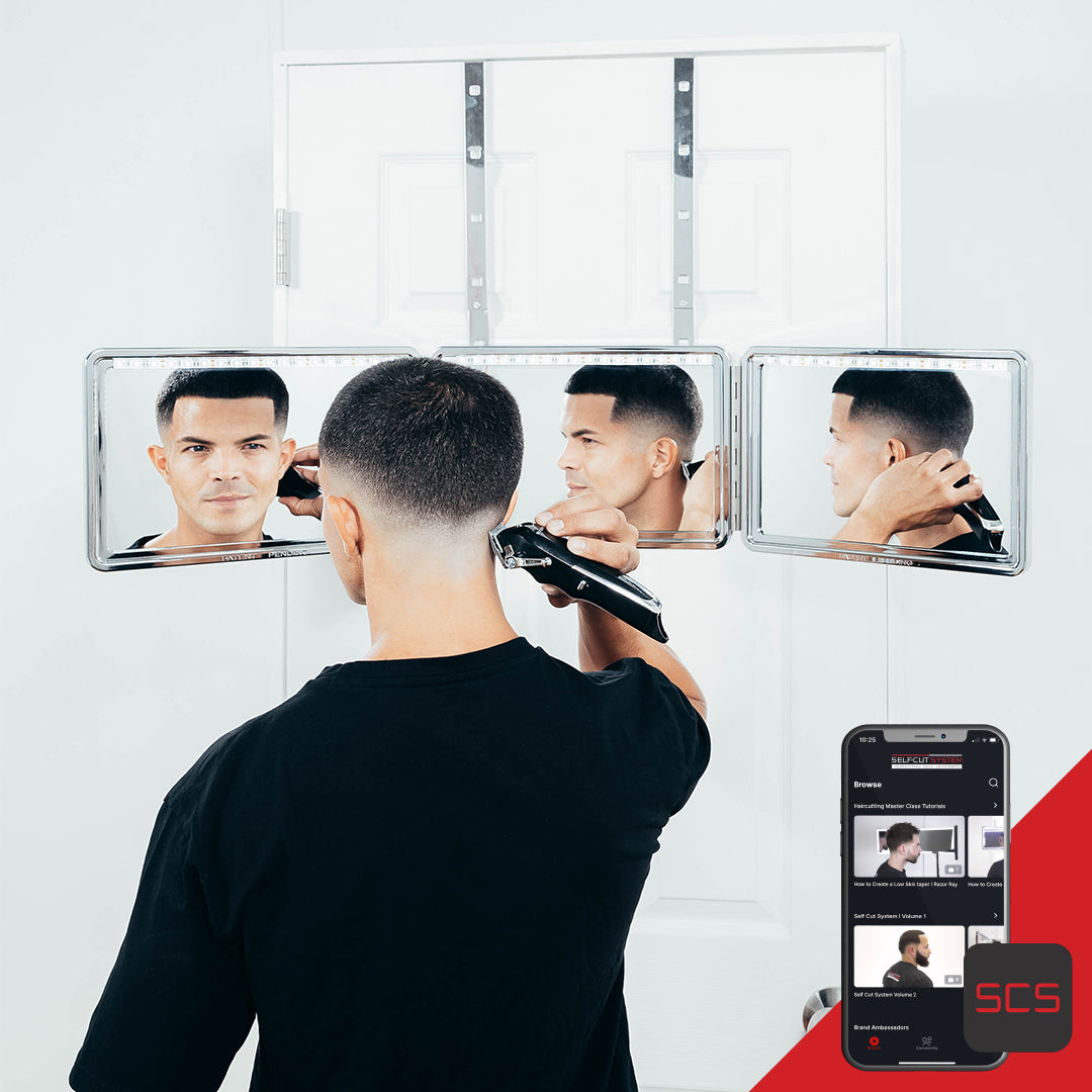 Self-Cut System Tri-View Mirror 2.0 Heaven Lights